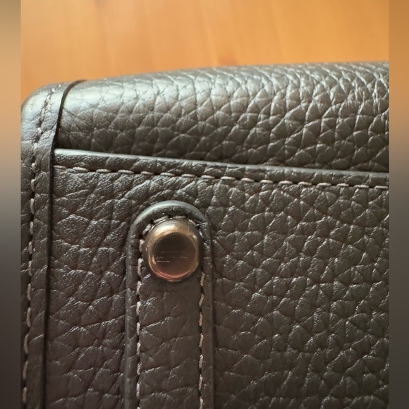 NWT Coach Rogue 20 In Colorblock Regenerative Leather (Pewter/Black) - Picture 9 of 16